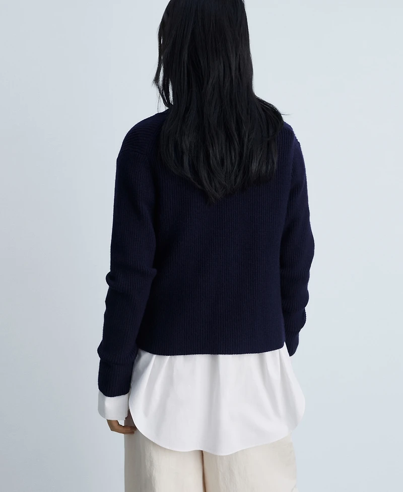 Mango Women's Double Breasted Knitted Sweater