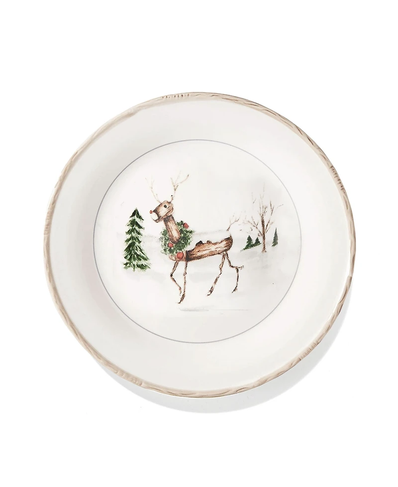American Atelier Christmas Twig 20 Pc. Dinnerware Set, Service for 4