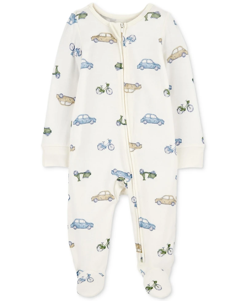 PurelySoft by Carter's Baby Zip-Up 1-Piece Sleep & Play Pajamas