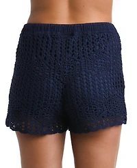 La Blanca Women's Waverly Crochet Beach Shorts