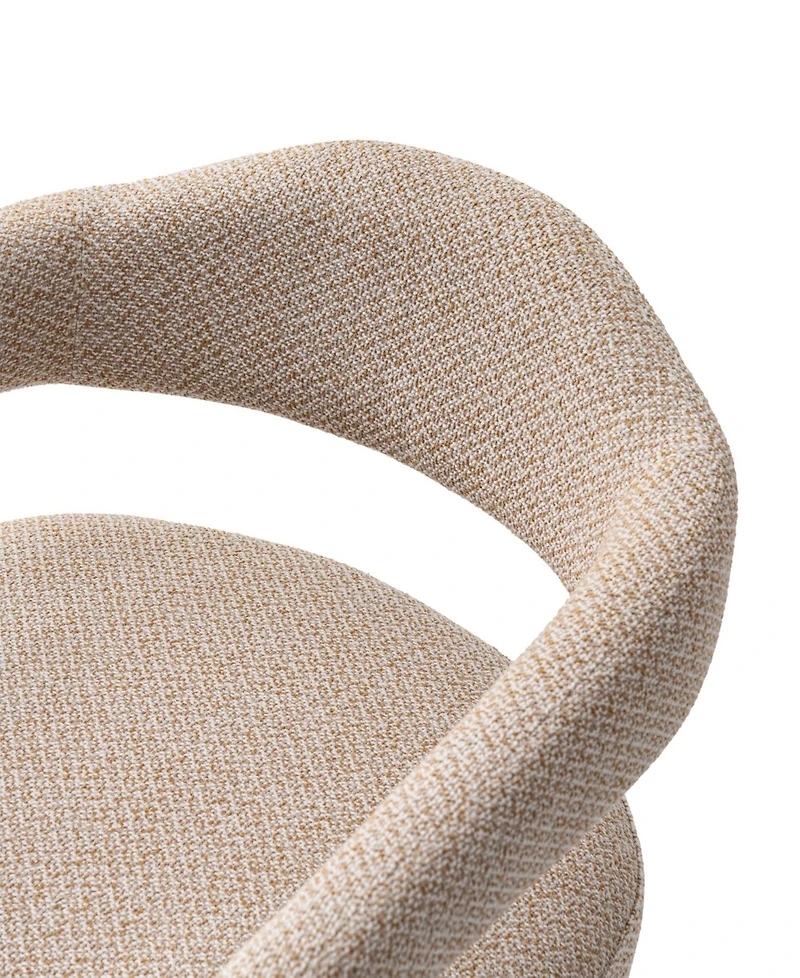 Manhattan Comfort Aspen 23.2" Modern Tweed Upholstered Dining Armchair
