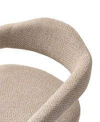 Manhattan Comfort Aspen 23.2" Modern Tweed Upholstered Dining Armchair
