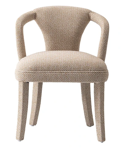 Manhattan Comfort Palmer 22.8" Modern Tweed Upholstered Dining Armchair