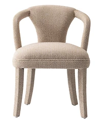 Manhattan Comfort Palmer 22.8" Modern Tweed Upholstered Dining Armchair