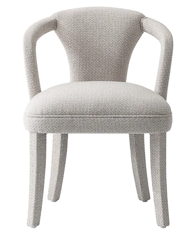 Manhattan Comfort Palmer 22.8" Modern Tweed Upholstered Dining Armchair