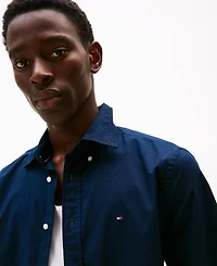 Tommy Hilfiger Men's Short Sleeve Flex Poplin Regular Fit Shirt