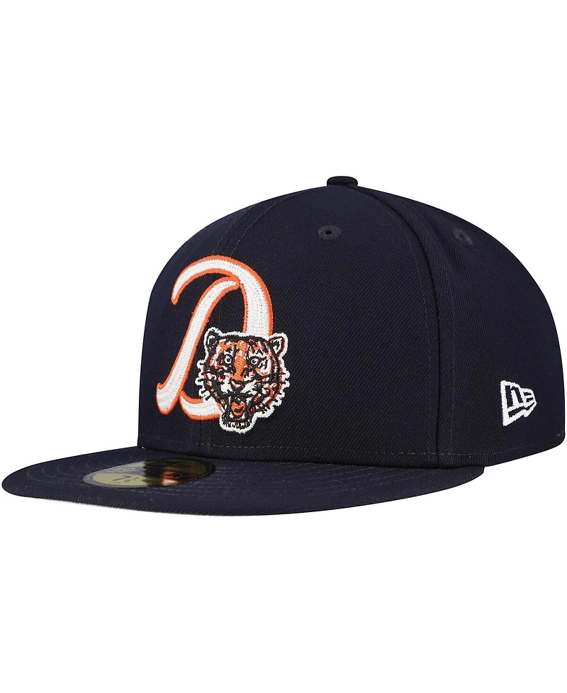 New Era Men's Navy Detroit Tigers Duo Logo 2.0 59FIFTY Fitted Hat