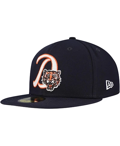 New Era Men's Navy Detroit Tigers Duo Logo 2.0 59FIFTY Fitted Hat