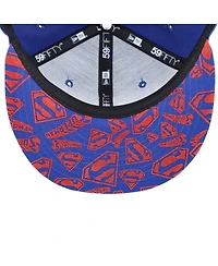 New Era Men's Blue Superman 59FIFTY Fitted Hat