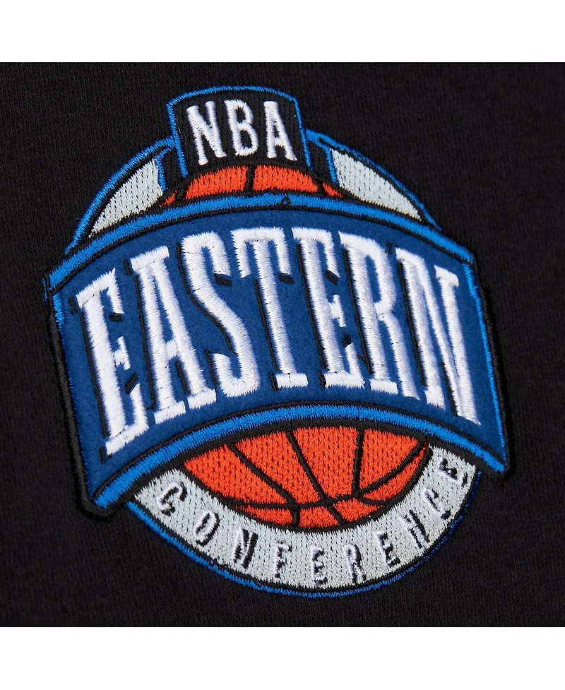 Mitchell & Ness Men's Black New York Knicks Hardwood Classics Blackout Collection Pullover Hoodie