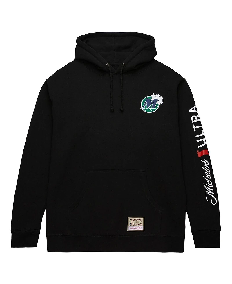 Mitchell & Ness Men's Black Dallas Mavericks Nba x Michelob Ultra Swish Sip Pullover Hoodie