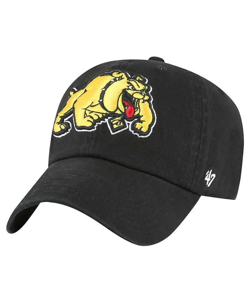 '47 Brand Men's Black Bowie State Bulldogs Side Back Clean Up Adjustable Hat