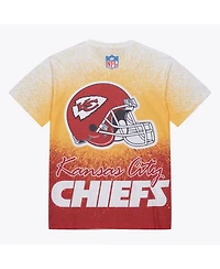 Mitchell & Ness Men's White Kansas City Chiefs Team Burst Vintage Logo T-Shirt