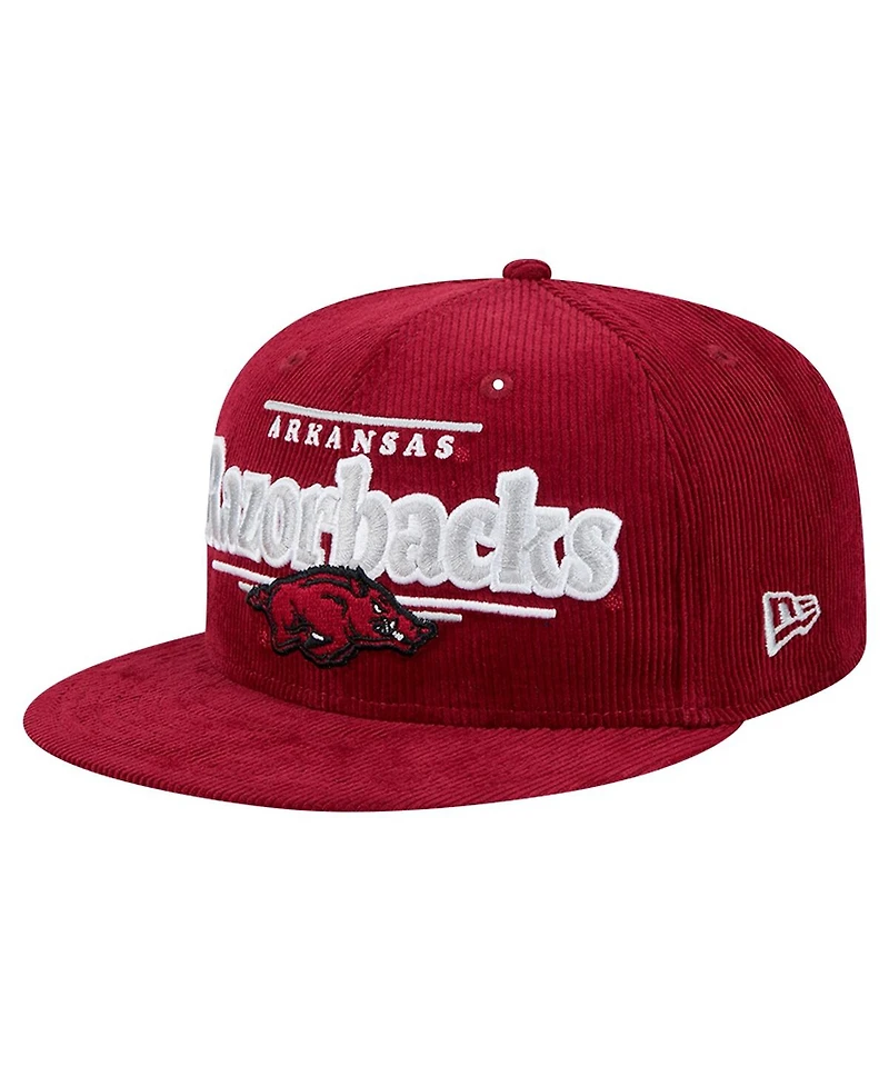 New Era Men's Cardinal Arkansas Razorbacks Display 9FIFTY Snapback Hat