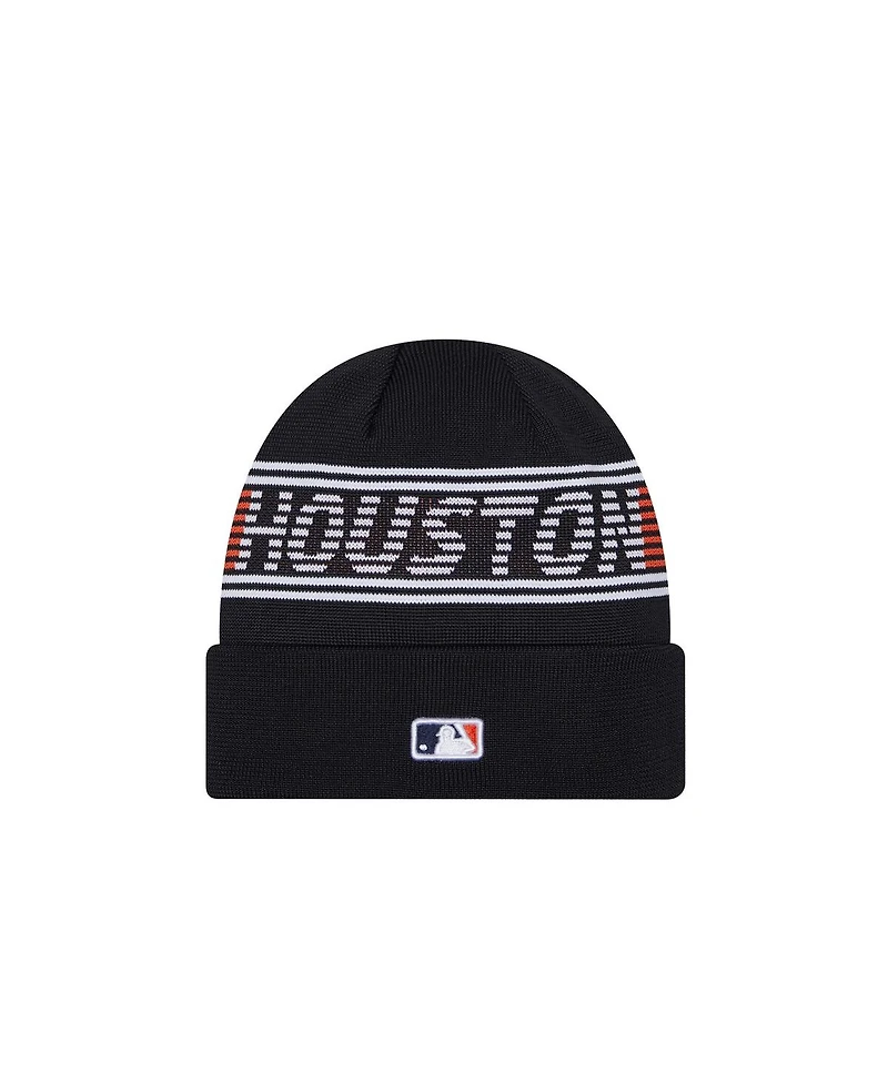 New Era Men's Navy Houston Astros Authentic Collection Cuffed Knit Hat