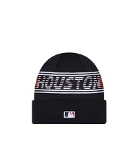 New Era Men's Navy Houston Astros Authentic Collection Cuffed Knit Hat