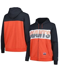 New Era Women's Black San Francisco Giants Plus Color Block Full-Zip Hoodie