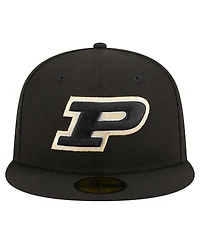 New Era Men's Black Purdue Boilermakers 59FIFTY Fitted Hat