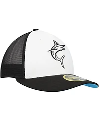 New Era Men's Black/White Miami Marlins 2023 On-Field Batting Practice Low Profile 59FIFTY Fitted Hat