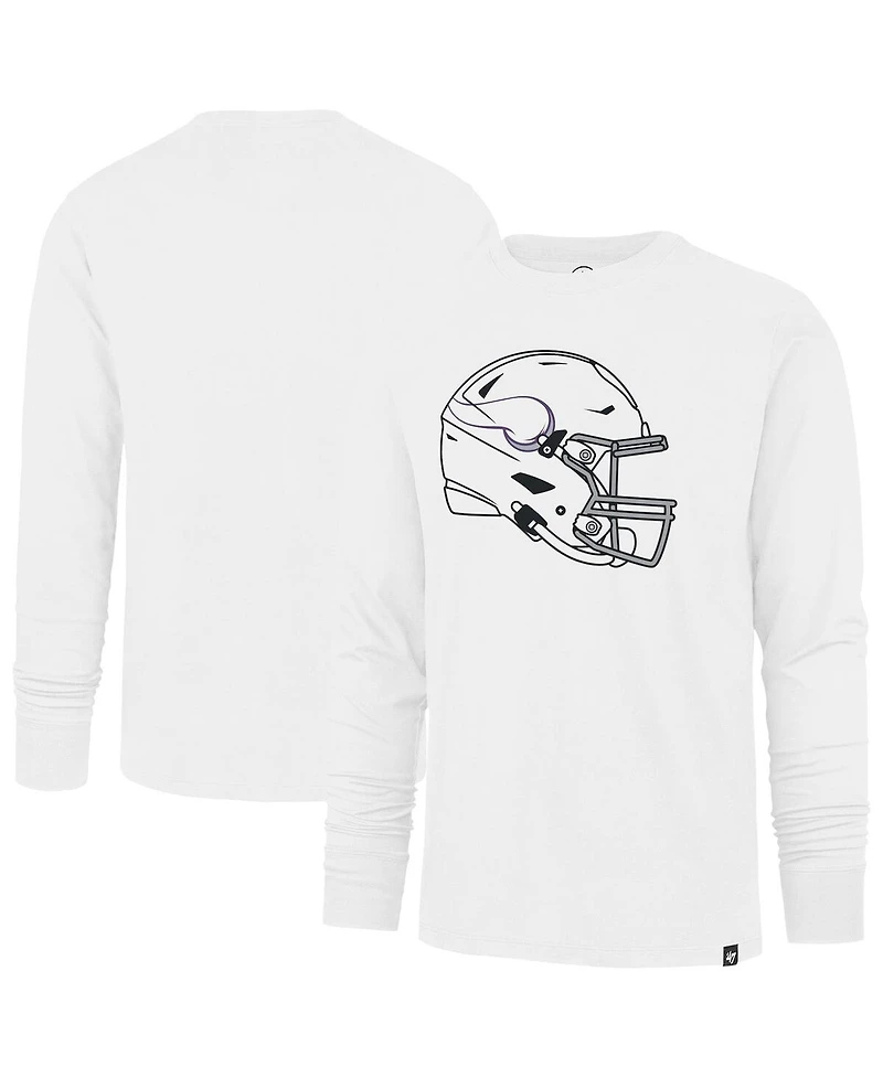 '47 Brand Men's White Minnesota Vikings Imprint Long Sleeve T-Shirt
