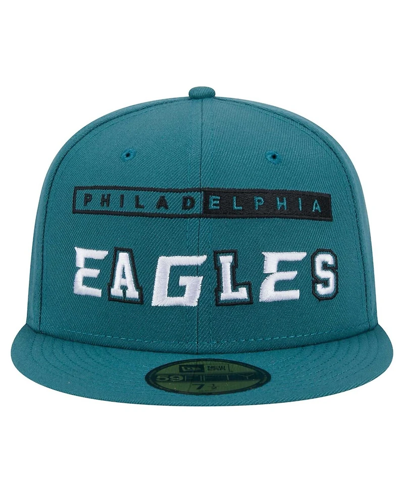 New Era Men's Midnight Green Philadelphia Eagles Ransom 59FIFTY Fitted Hat