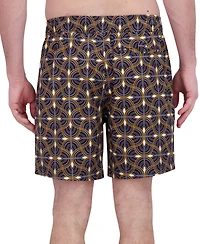 Robert Graham Men's Drew Floral Print Drawstring 7" Swim Trunks