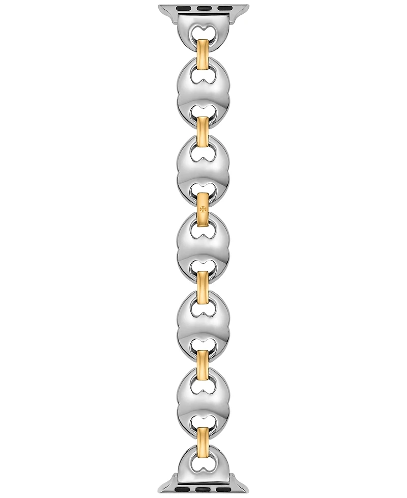 Tory Burch Women's The Double T Link Two-Tone Stainless Steel Bracelet For Apple Watch 38-46mm