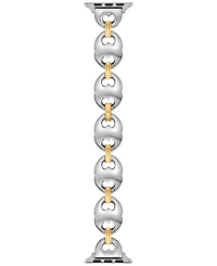 Tory Burch Women's The Double T Link Two-Tone Stainless Steel Bracelet For Apple Watch 38-46mm