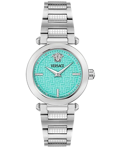 Versace Women's Swiss Greek Stainless Steel Bracelet Watch 35mm