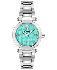 Versace Women's Swiss Greek Stainless Steel Bracelet Watch 35mm