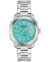 Versace Men's Swiss Automatic Dylos Stainless Steel Bracelet Watch 42mm