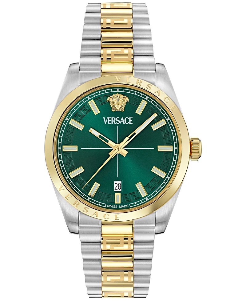 Versace Men's Swiss Millenyium Two-Tone Stainless Steel Bracelet Watch 40mm