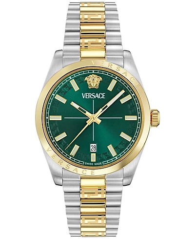 Versace Men's Swiss Millenyium Two-Tone Stainless Steel Bracelet Watch 40mm