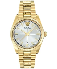 Versace Men's Swiss Millenyium Gold Ion Plated Bracelet Watch 40mm