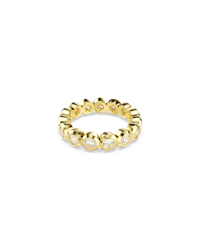Swarovski Imber Gold-Tone Plated Round Cut Ring