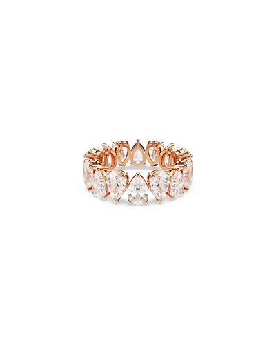 Swarovski Matrix Vittore Rose Gold-Tone Pear Cut Ring