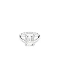 Swarovski Stilla Rhodium Plated Octagon Cut Ring