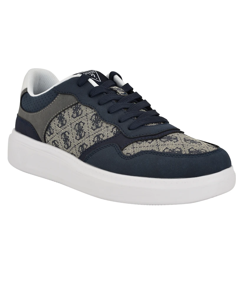 Guess Men's Carmino Lifted Lace Up Fashion Sneakers