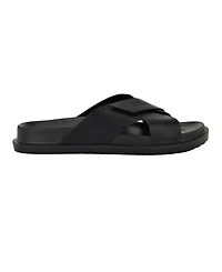 Guess Men's Vaton Strap Detail Slip On Sandals