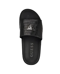 Guess Men's Vesper Branded Slip On Fashion Slides