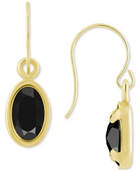 Macy's Oval Gemstone Drop Earrings 10k Yellow Gold or White