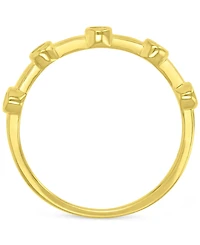Cubic Zirconia Accent Ring (1/3 ct. t.w.) 14k Gold over Sterling Silver