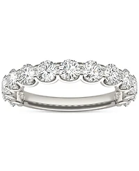 Charles & Colvard Moissanite Trellis Set Wedding Band (1-1/2 ct. t.w) in 14k White Gold