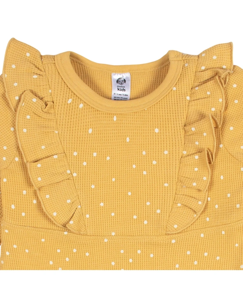 Gerber Baby Girls Long Sleeve Ruffle Dress