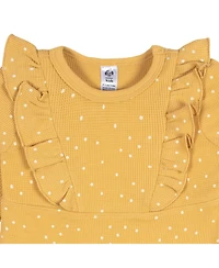 Gerber Baby Girls Long Sleeve Ruffle Dress