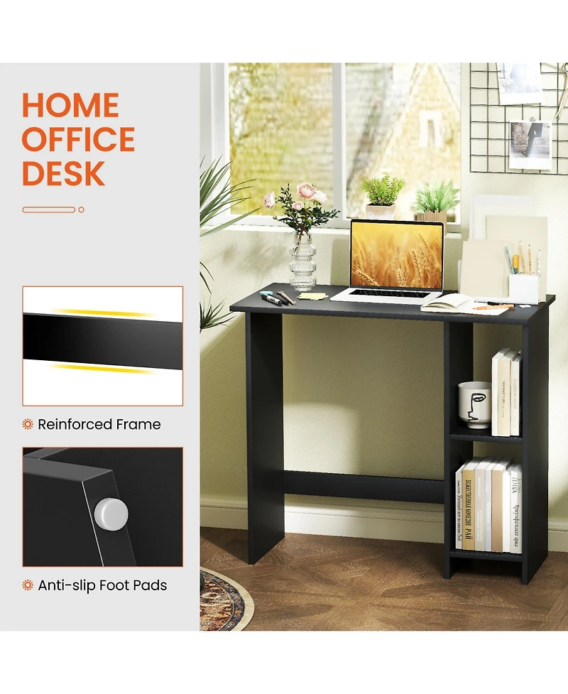 Computer Desk with Storage and Adjustable Shelf for Organized and Efficient Workspace