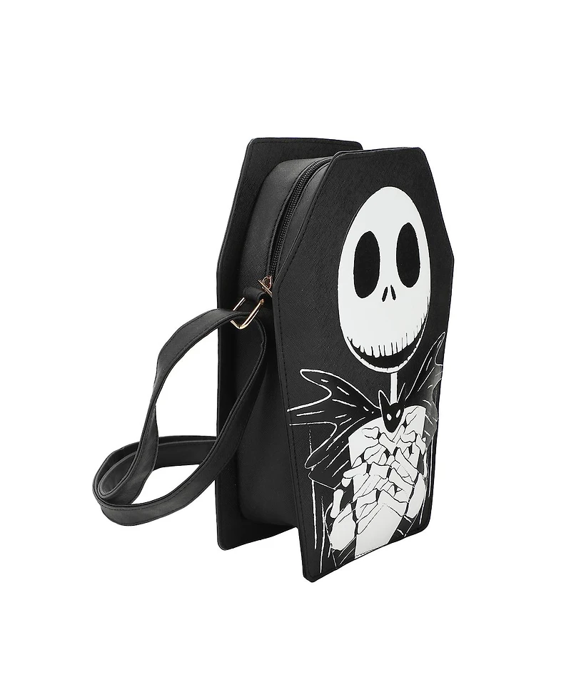 Nightmare Before Christmas Jack Skellington Coffin 11" Crossbody Bag