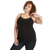 June + Vie Women's Lace-Trim Bra Cami