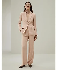Lilysilk Women's Mahogany Rose Silk Blazer