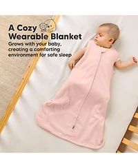 KeaBabies 2-Pack Snooze Baby Sleep Sacks, Cotton Wearable Blanket, Soft Toddler Sleeping Bag
